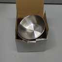 8 Pack 3.5 Inch Stainless Steel Sauce Dishes, Mini Round Dipping Bowls for Seasoning, Sushi, Appetizer Plates & Snack Bowls Serving, 5 fl oz Capacity