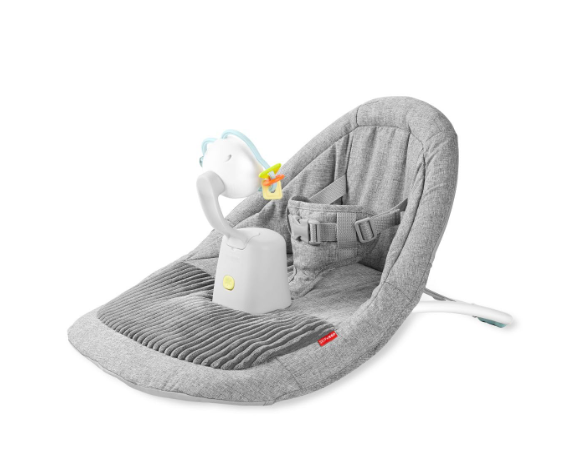 Skip Hop Baby Ergonomic Activity Floor Seat for Upright Sitting Lightweight and Travel-Friendly Silver Lining Cloud Grey Age 0+
