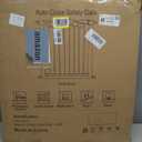 29.5"-40.5" Extra Wide Baby Gate, Pressure Mount Metal Long Dog Gates for House Stairs Doorways, Auto Close Safety Child Gate with Walk Thru Door No Drilling, Tension Pet Gate Indoor for Kids, Black