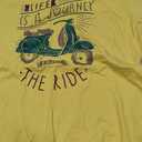 Life is A Journey Enjoy The Ride Moped Vintage Retro Scooter T-Shirt, Large