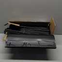 ROJASOP Shoe Rack Organizer, 8-Tier Metal Shoe Rack for Closet Entryway Garage, 26-32 Pairs Tall Shoe Boot Storage Shelf with 15 Hooks, Stackable Large Shoe Stand (Black)