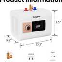 Mini Tank Water Heater Electric, 2.5 Gallons Small Under Sink Water Heater for Point of Use Instant Hot Water 110V 1500W, Wall or Floor Mounted
