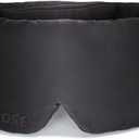 Dore & Rose Deep Sleep Mask Light Blocking, 23 Momme Mulberry Silk Eye Mask, Ultra Soft, Adjustable - Travel Sleeping Mask for Men & Women - Black