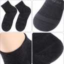 No Show Athletic Socks, ZEALWOOD 3 Pairs Merino Wool Ultra-Light Running Tennis Golf Socks for Men Women (Black)