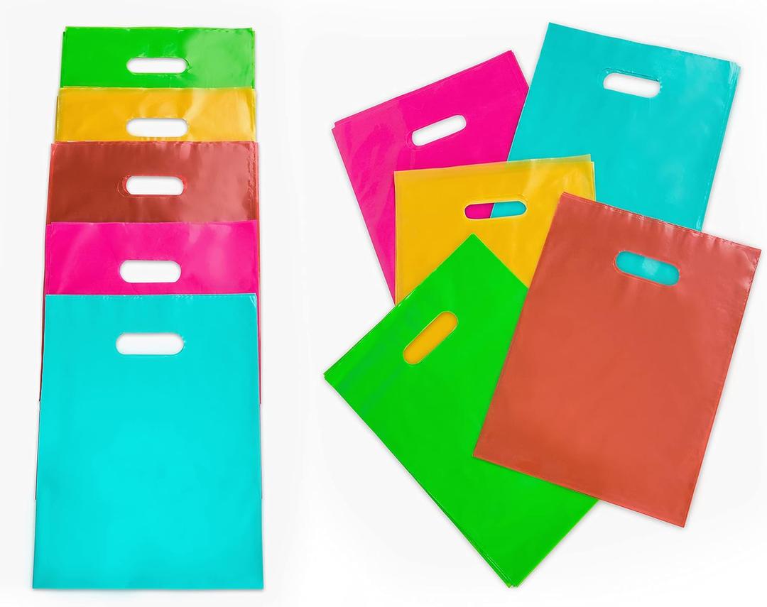 Merchandise Bags Multicolor Count of 100, 9"x12" Size