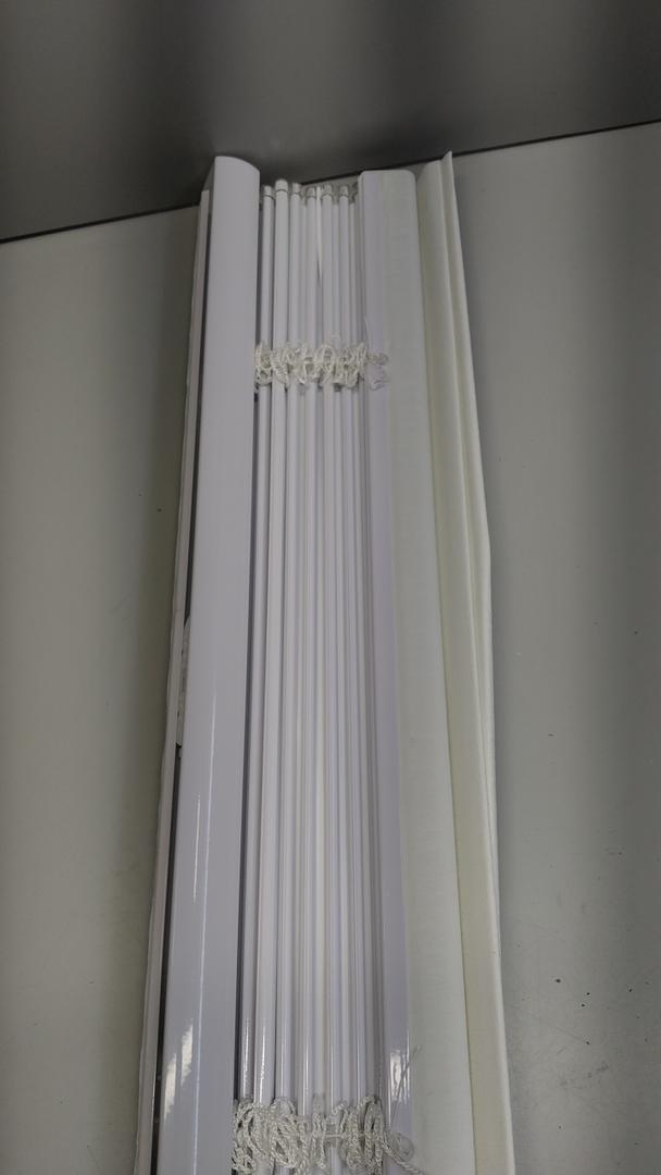 LazBlinds Cordless Roman Shades for Windows, Blackout Room Darkening Thermal Insulated Window Blinds, Lightweight Fabric Blinds for Indoor Windows, 28" W x 60" H, Off White