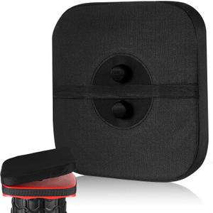 Suzile 1 Pack Square Telescopic Stool Cushion (Exclude Chair) with Memory Foam Retractable Thickened Folding Stool Cushion with Elastic Strap