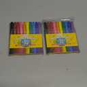 merka Ultra Washable Broad Line Markers - Classic Colors - 20 Kids Non Toxic Markers with 10 Bright Colors - Water Washable Long Lasting Painting Art Marker - Great for Home and Schools - BPA Free