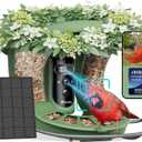 Birdfy 2 Smart Bird Feeder with Camera, Dual-Lens (2K+1080P) Camera for Live Streaming & Close-Up Photos, AI Identifies Bird Species, Solar-Powered Backyard Birdwatching Gift