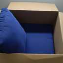 JMGBird Outdoor Seat/Back Chair Cushion Tufted Pillow, Indoor Deep Seat Chair Cushion Set 22"x22" (Sapphire Blue)