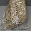 Collive Kitchen Runner Rug, 2' x 4.3' Hand-Woven Reversible Washable Rugs, Tan Cotton Modern Farmhouse Bathroom Mat Hallway Carpets for Foyer Bedroom Entry Back Door Decor