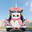 Halloween Religious Trunk Or Treat Car Decorations Kit, Owl Religious Themed Banner with Cross Balloons for Suv Church Archway Garage Door Halloween decorations