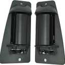 Metal Extended Cab Door Handles Compatible with 1999-2007 Chevy Silverado 1500 2500 3500, GMC Sierra, Rear Left Driver and Right Passgenger Side Replace# 15758171, 15758172