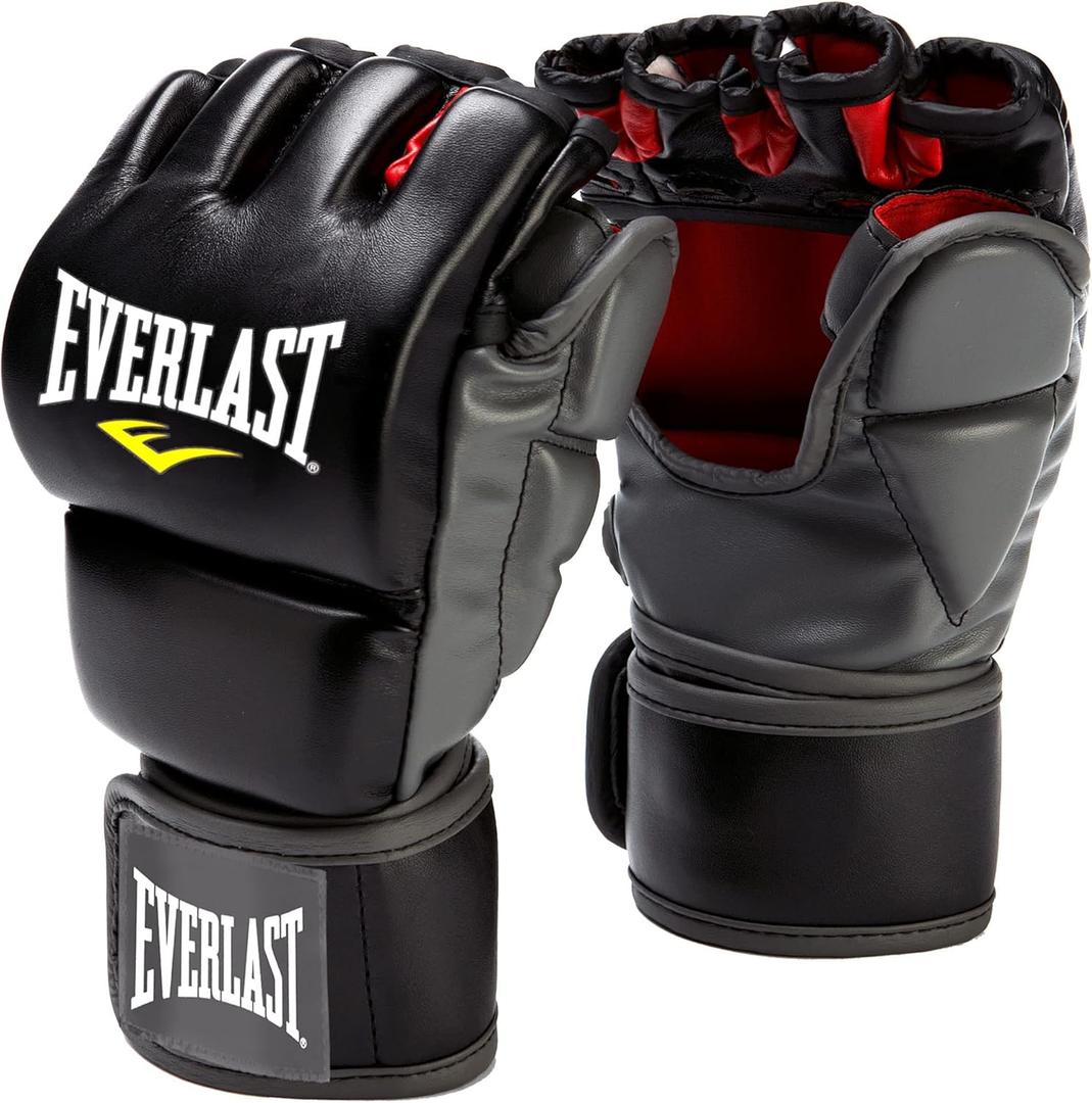 Everlast Train Advanced MMA 7-Ounce Closed-Thumb Grappling/Training Gloves (Large/X-Large, Black)