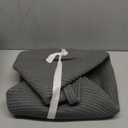 Blanket Basket - 20"x 20"x 13" Cotton Rope Basket for Living Room, Baby Toy Storage Basket, Large Woven Laundry Basket (Gray) (Grey)