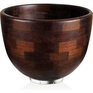 Acacia Wood Mixing Bowl Compatible with KitchenAid 4.5 & 5 QT Tilt-Head Models, Wooden Mixer Bowl for KitchenAid Stand Mixers