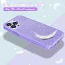 MATEPROX Compatible with iPhone 13 Pro case Bling Sparkle Cute Girls Women Protective Cover for iPhone 13 Pro 6.1" 2021(Purple)