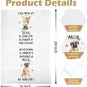 Funny Mastiff Kitchen Towels - Mastiff Gifts Decorative Waffle Dish Towels, Dog Hand Towel, Dog Mom Gifts Tea Towel, 16x24 Inch