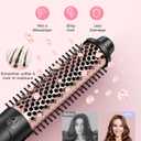 Lopeie 5 in 1 Wand Curling Iron Set, Hair Styling Tools with Thermal Brush and 4 Interchangeable Ceramic Barrels from 1/2 to 1 1/2 inch, Fast Heating, Dual Voltage Hair Curler, Mothers Day Gifts