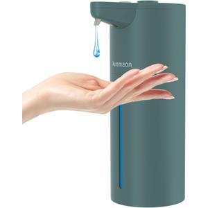 Automatic Soap Dispenser Touchless, Modern, Kitchen & Bathroom, Hands-Free, Adjustable Volume, Long Battery Life, Compatible with Thick & Thin Soap, Easy for Toddlers, Clog-Free, Green