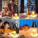 Metal Candle Warmer and Melter, Dimmable with 2 Bulbs, Home Decor and Gift for Christmas, Wedding