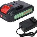 21v III Battery, 2.0 Ah Battery with Electric Quantity Display and Charger Cord Compatible for Mini Chainsaw