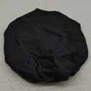 Large Round Sleep Cap Elastic Bathing Hat for Women Hat One Size Fits Black