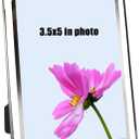 ABAJI 3.5x5 Glass Frame Small Photo High Transparency Vertical and Horizontal Style for Desk Shelf and Office Table Family Gallery and Wedding or Holiday Decoration