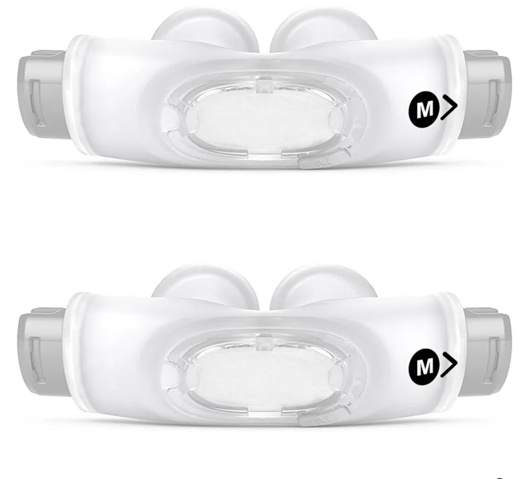 2 Packs Replacement P30i Nasal Pillows Cushion for Airfit P30i Cpap Nasal Pillows Cushion Reusable & Comfortable and Soft (Medium)