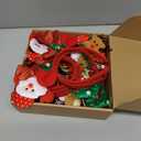 Christmas Glasses & Headband 12 Pack, Xmas Glitter Eyeglasses Frame & Headwear Accessories - One Size Fits All, Holiday Party Favor Supplies Classroom Game Prizes Gifts Photo Booth Props Outfit