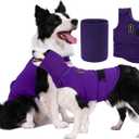 Dog Anxiety Vest with Band Noise Cancelling Ear Muffs Combination Set Soft Thunder Jacket for Fireworks, Vet Visits & Separation Anxiety No Medication or Training M