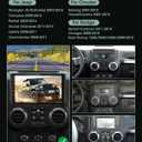 Car Radio Stereo for Jeep Wrangler JK 2007-2018 Grand Cherokee Patriot Compass Dodge Ram, Touch Screen Car Stereo with Bluetooth, Carplay, Android Auto, Backup Camera, Head Unit for Jeep JK