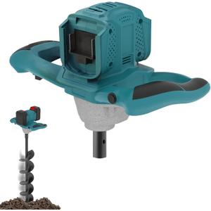 Cordless Post Hole Digger for Makita 18V Battery (NOT Included), Electric Earth Auger Posthole Digger, Power Drill Auger for Fence, Farmland, Garden, Plant