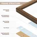 Fun Memories 20x30 Picture Frames, 20"x30" Poster Frame for Wall, 20 x 30 USA-Sourced Walnut Wood Frame with Real Tempered Glass, Display Poster 16x24 with Mat or 20 x 30 Without Mat, 1 Pack