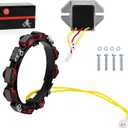 Alternator Stator Coil 2Pin w/Regulator For Briggs & Stratton Engines 10-16 Amp 592830 Replaces for OEM 592830, 696458, 691064, 393295 845907 394890 797375