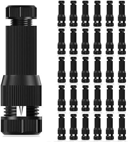 iCreating 30Pack Low Voltage Wire Connector AC 12V, Landscape Lighting Connectors Waterproof for 12/ 2 14/ 2 Gauge Low Voltage Wire Connectors for Outdoor Path Lights Spotlights In-Ground Lights