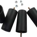 8Pcs 5 Inch Plastic Furniture Legs, Tapered Sofa Legs Round Couch Feet with M8 Hanger Bolts for Sofas/Coffee Tables/Dressers/Beds