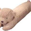 FEEZUSH Bear Plush Pillow - Bear Stuffed Animal - 35 inch Bear Long Plush Pillow - Birthday Christmas Valentines Day Gift for Kids Boys Girls (Brown)