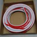 MYFAMIREA Flexible Quarter Round Molding 157 Inch Peel and Stick Rubber Quarter Round Trim Molding Self Adhesive Bendable Edge Trim for Wall Edge Corner Countertop Bathroom Kitchen Floor, White