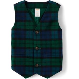 And Toddler Dressy Vests (12-18 Months, Noelle Plaid)