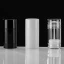 Tekson 2.5oz Empty Refillable Deodorant Containers, 3PCS Twist-UP Containers Tubes, Empty Balm Travel for Lotion Stick (Black)