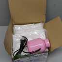 Vacuum Seal Bags for Clothing Travel, 5 Pack Space Saver Vacuum Storage Bags with Electric Pump,Portable Compression Sealer for Clothes, Blankets, Bedding & Travel Essentials,Good for Luggage Packing (Pink Large x5)