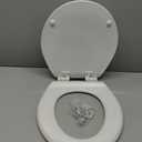 Bemis Toilet Seat, Easy Clean, Non Slip Premium Wood Seat, Easy Install, Made in USA, Round, White