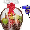 Purple Q Crafts Shrink Wrap Basket Bags For Gift Baskets Clear cellophane PVC Shrink Bags 24"X 30" (5 Pack)