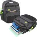 Summit Ridge Travel Backpack for Men and Women, Spacious Work Daypack with Water Bottle Pockets (Gray)