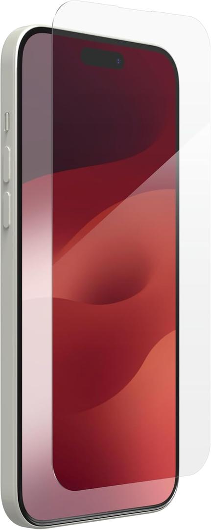 ZAGG Glass+ Screen Protector for iPhone 15 Plus - 3X Stronger with Reinforced Edges, Scratch & Smudge-Resistant Surface, InvisibleShield, Easy to Install