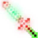 Fun Central 18 LED Light Up Pixel Sword for Kids  8-Bit Toy Sword with Flashing Lights  Glow in The Dark Costume Accessory for Gaming, Halloween, Birthday Parties & Pretend Play (Green)