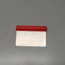 Misen Stainless Steel Bench Scraper - Versatile Food Scraper with Walnut Handle - Ideal for Kitchen, Pastry & Dough - Durable Cutting Board Scraper Tool - Effortless Transfer into Pots & Pans - Red