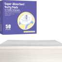 50 Packs Disposable Super Absorbent Potty Pads for Toddlers-Leak-Proof, Odor-Locking, Ultra-Soft Potty Liners for Effortless Potty Training & On-The-Go Use