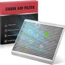 BDFHYK CF10728 Cabin Air Filter w/Activated Carbon Compatible with Hyundai 2008-2011 Accent, 07-16 Elantra, 13-14 Elantra Coupe, 13-17 Elantra GT, Compatible with Kia Forte, Forte5, Rondo, Forte Koup